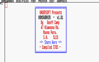Home Worker atari screenshot